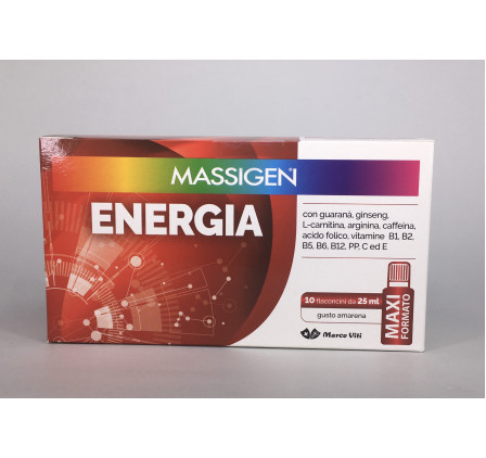 Massigen Energia 10 flaconi 25 ml