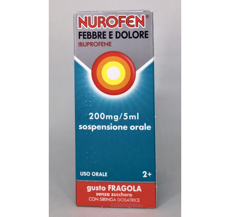 Nurofen Febbre/Dolore Fragola 200mg/5ml