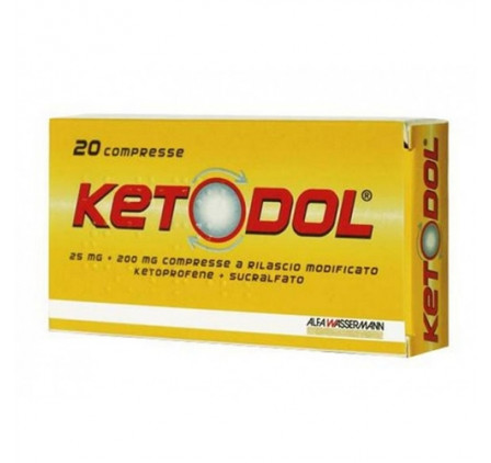 Ketodol 20cpr 25mg+200mg