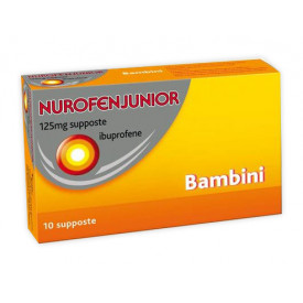NurofenJunior supposte 10 da 125mg NurofenJunior supposte 10 da 125mg