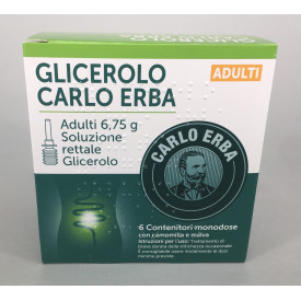 Glicerolo Carlo Erba 6 contenitori  6,75 grammi