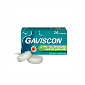 Gaviscon 48cpr Ment250+133,5mg