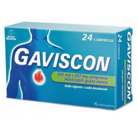 Gaviscon 24cpr Menta 500+267mg