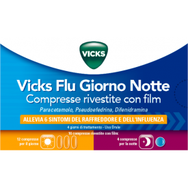 Vicks Flu Giorno Notte 12+4cpr