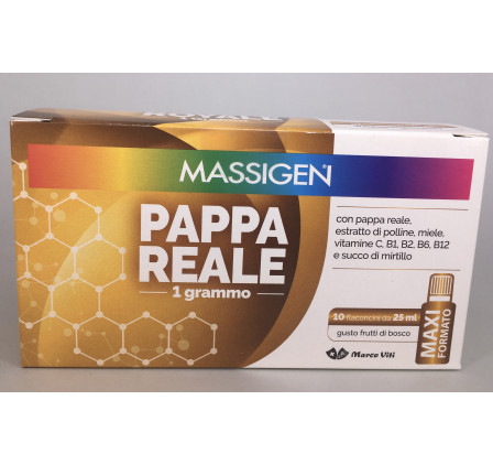 Massigen Pappa Reale 10 flaconi 25 ml