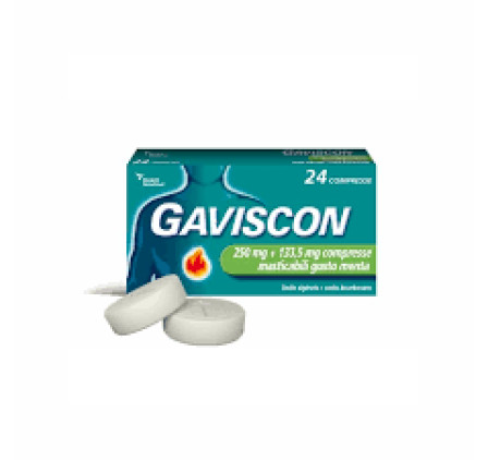 Gaviscon 48cpr Ment250+133,5mg