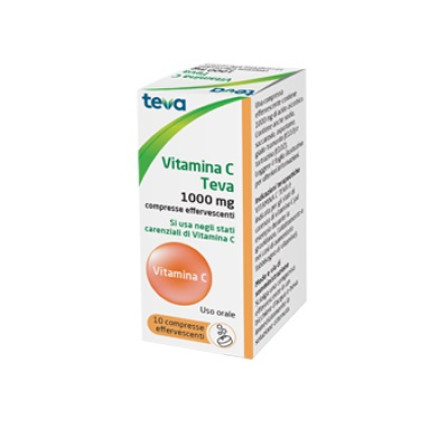 Vitamina C Teva 10cpr Eff 1g