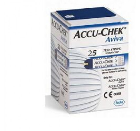 Accu-chek Aviva 25 striscia reattiva