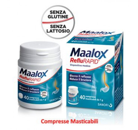 Maalox Reflurapid 40cpr Mastic