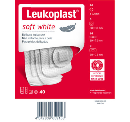 Leukoplast Soft White 40pz Ass