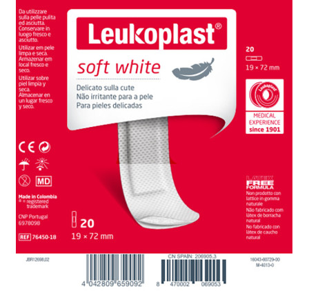 Leukoplast Soft White72x19 20p