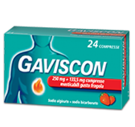 Gaviscon 24cpr Frag250+133,5mg