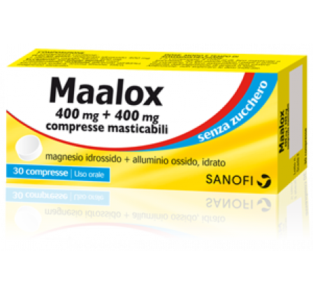 Maalox s/z 30cpr Limo400+400mg