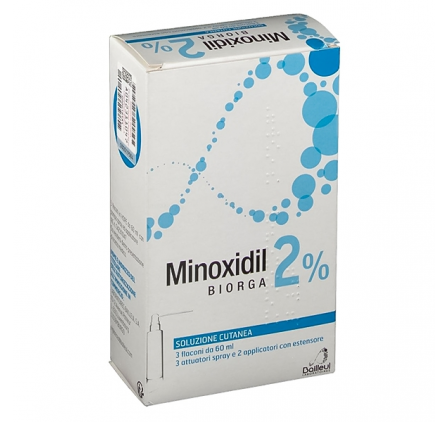 Minoxidil Biorga sol Cut 3fl2%