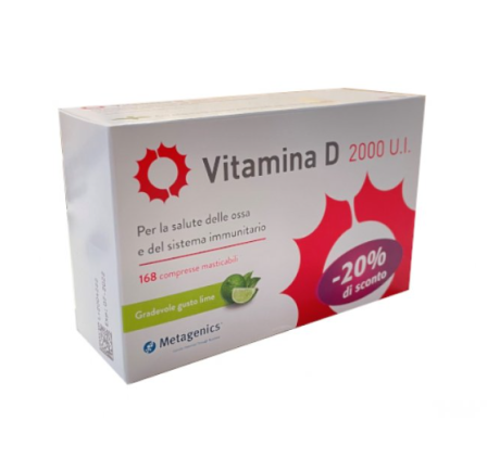 Vitamina D 2000 U.I. 168 compresse masticabili
