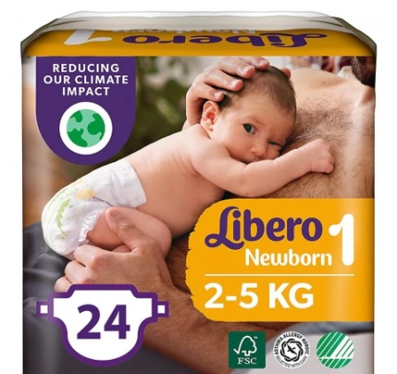 Libero Newborn 1 2-5 Kg 24pz